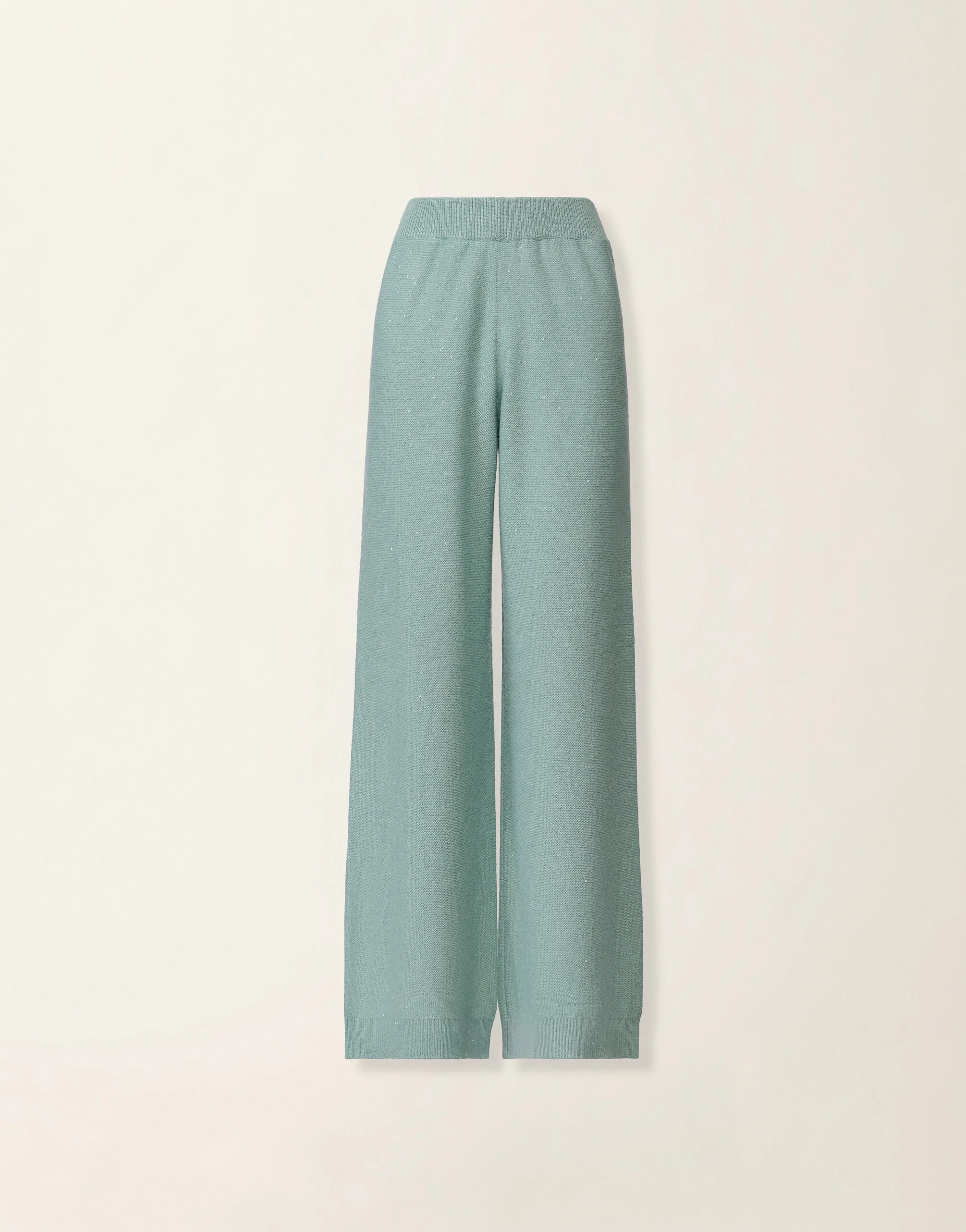 Wool and silk trousers with sequins - 1