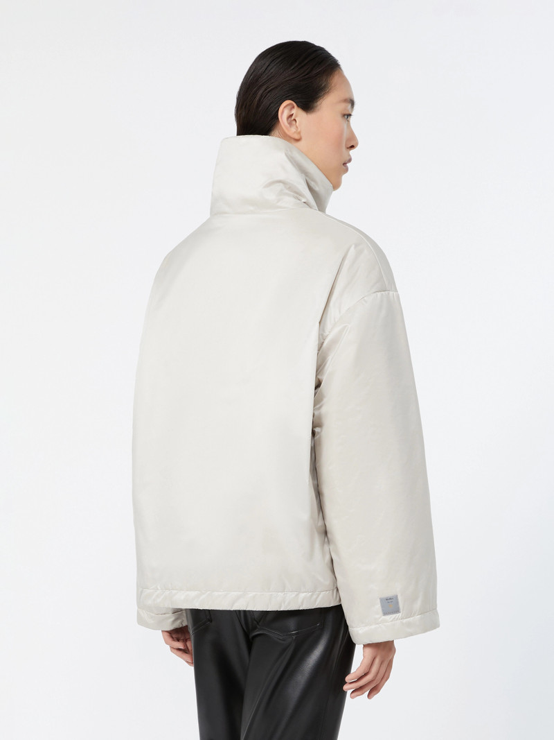 CRISTINA Short padded jacket in water-repellent fabric - ICE 4