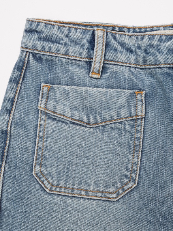 Holly Flare Denim Pants - 6
