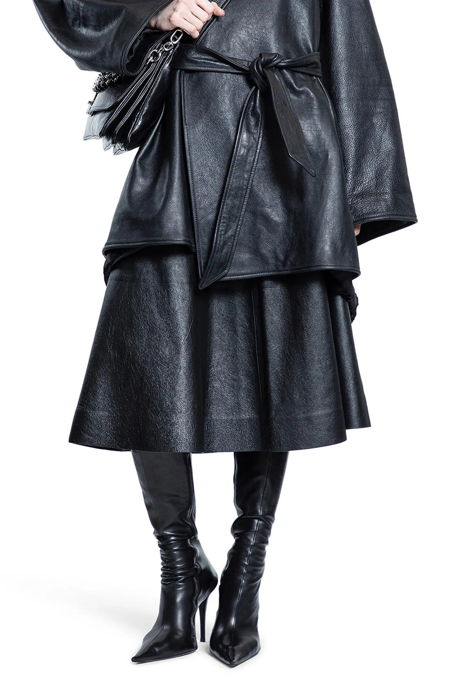 A-Line-Skirt-In-Shiny-Leather - 6