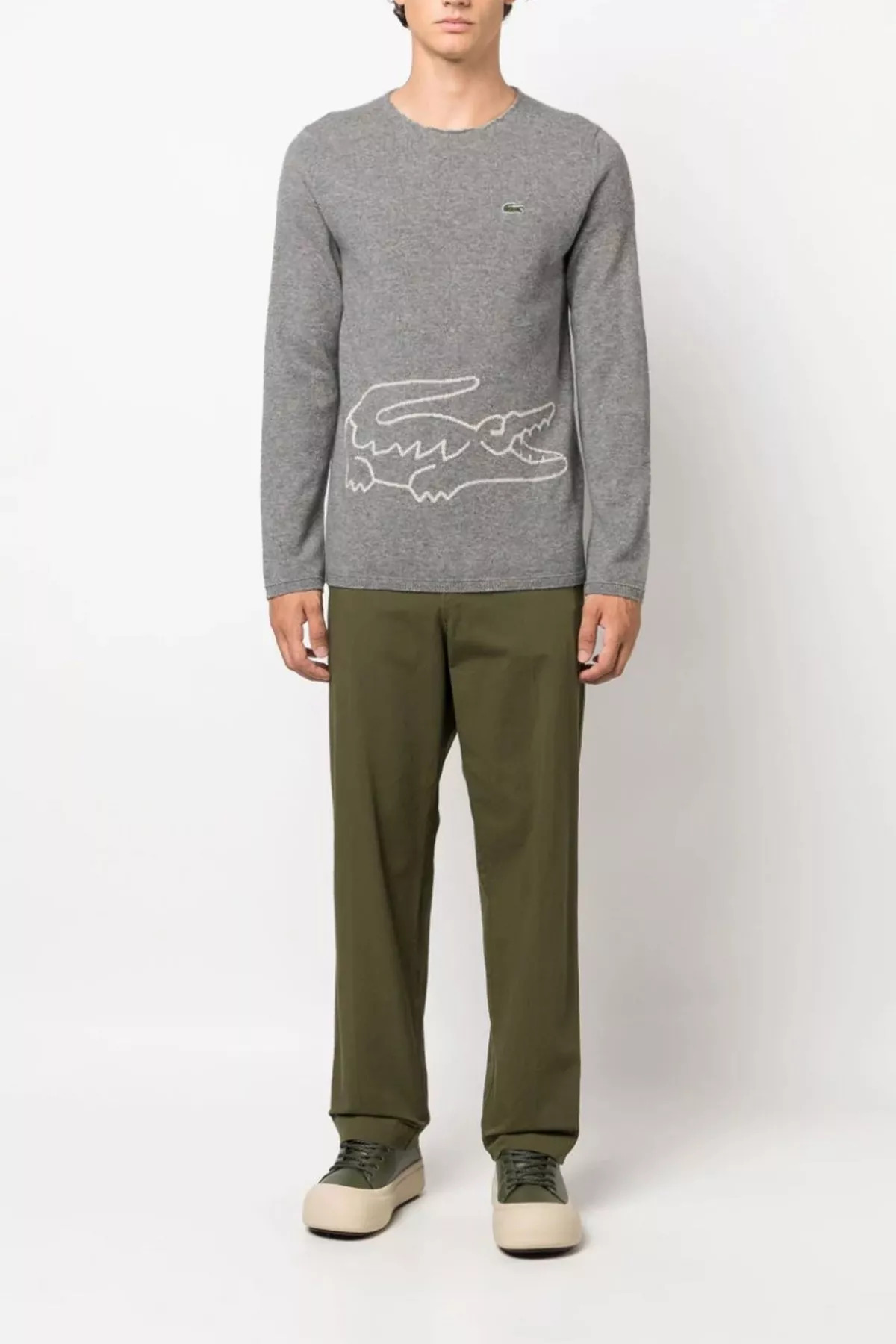 Comme Des Garcons shirt x Lacoste sweater - 2