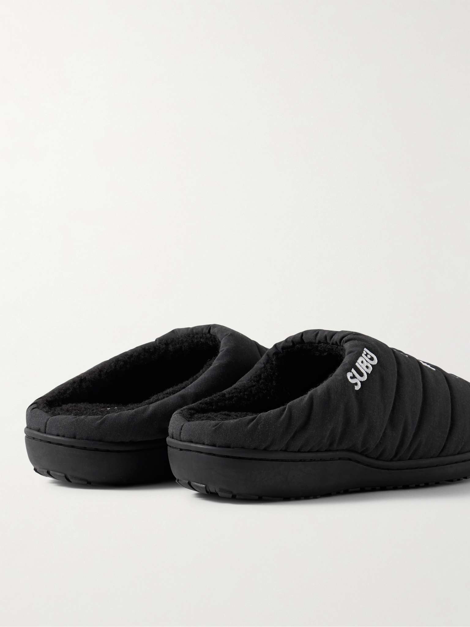 + NANGA + SUBU Logo-Embroidered Padded Takibi Slippers