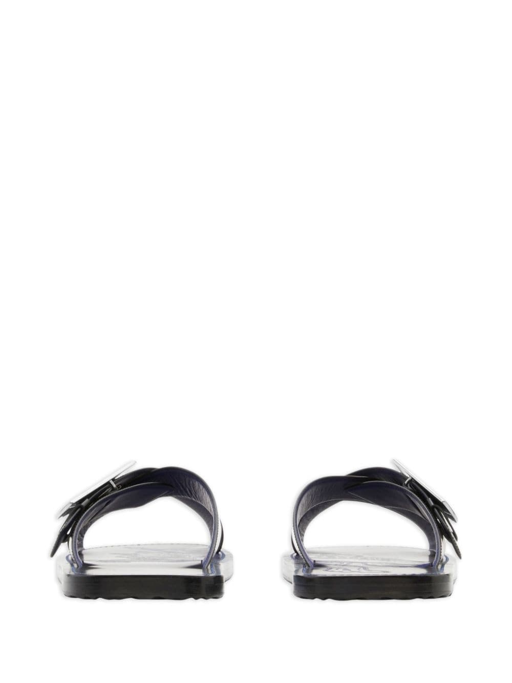 Strip Shield leather slides - 4