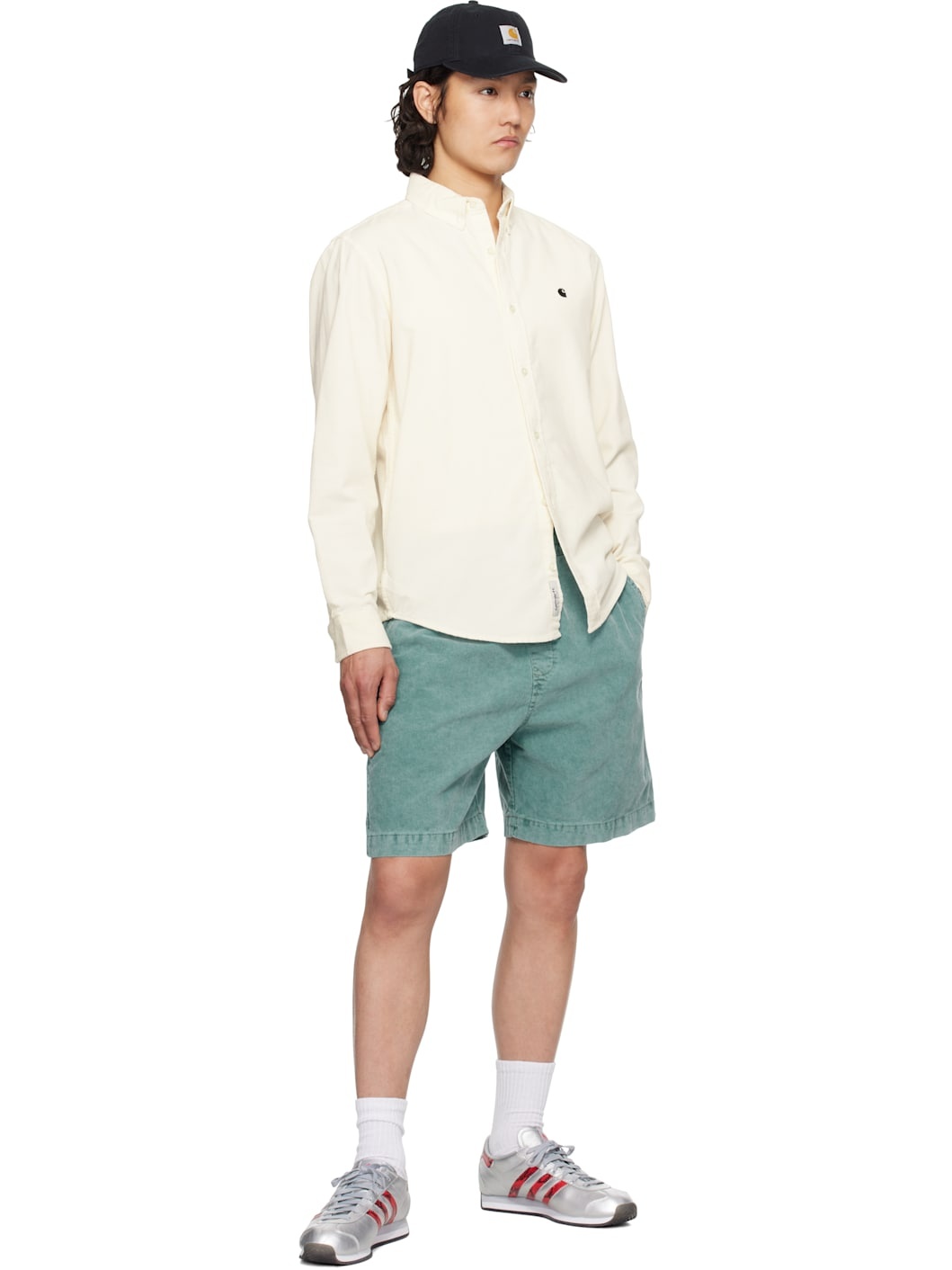 White Madison Fine Cord Shirt - 4