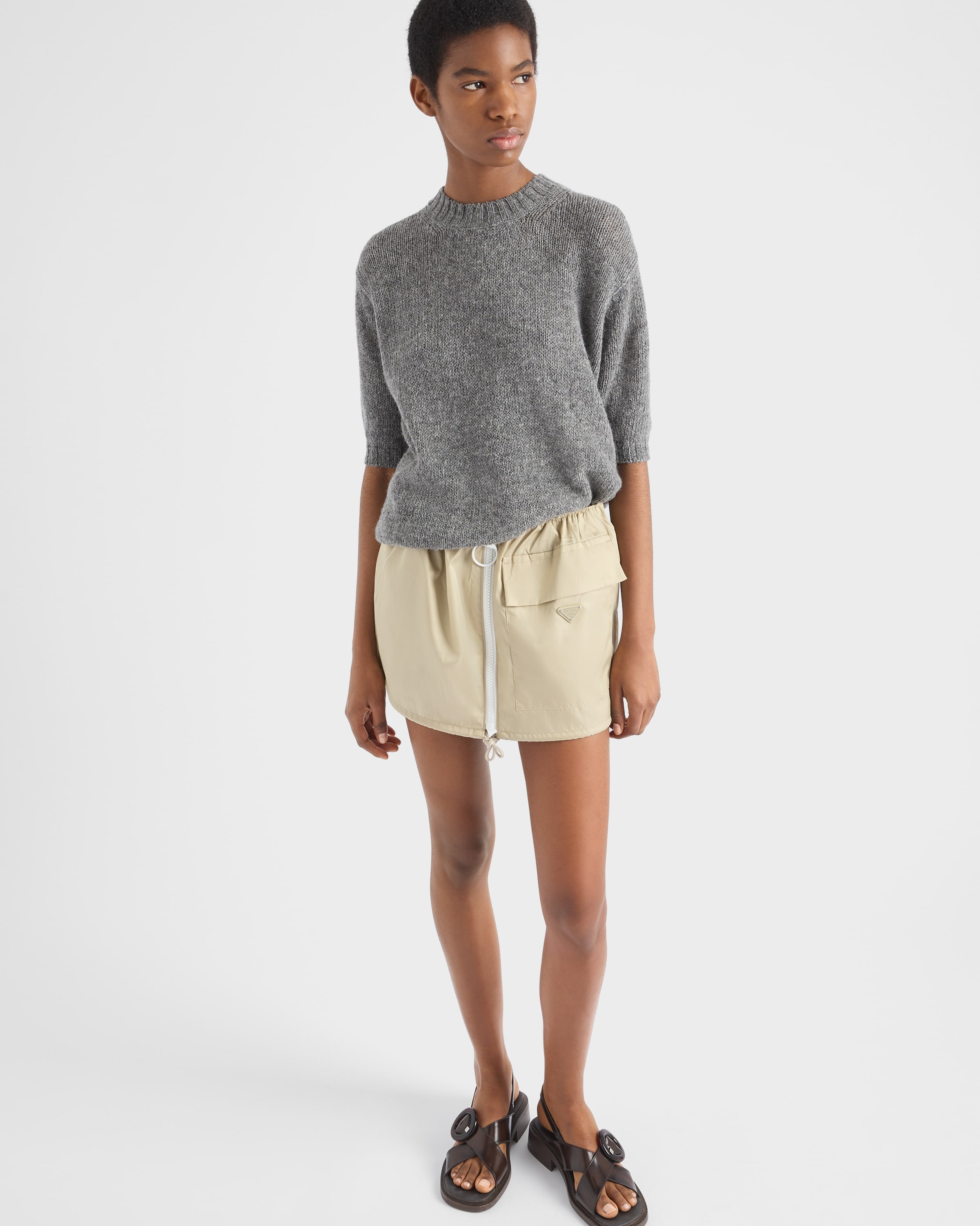 Re-Nylon miniskirt - 6