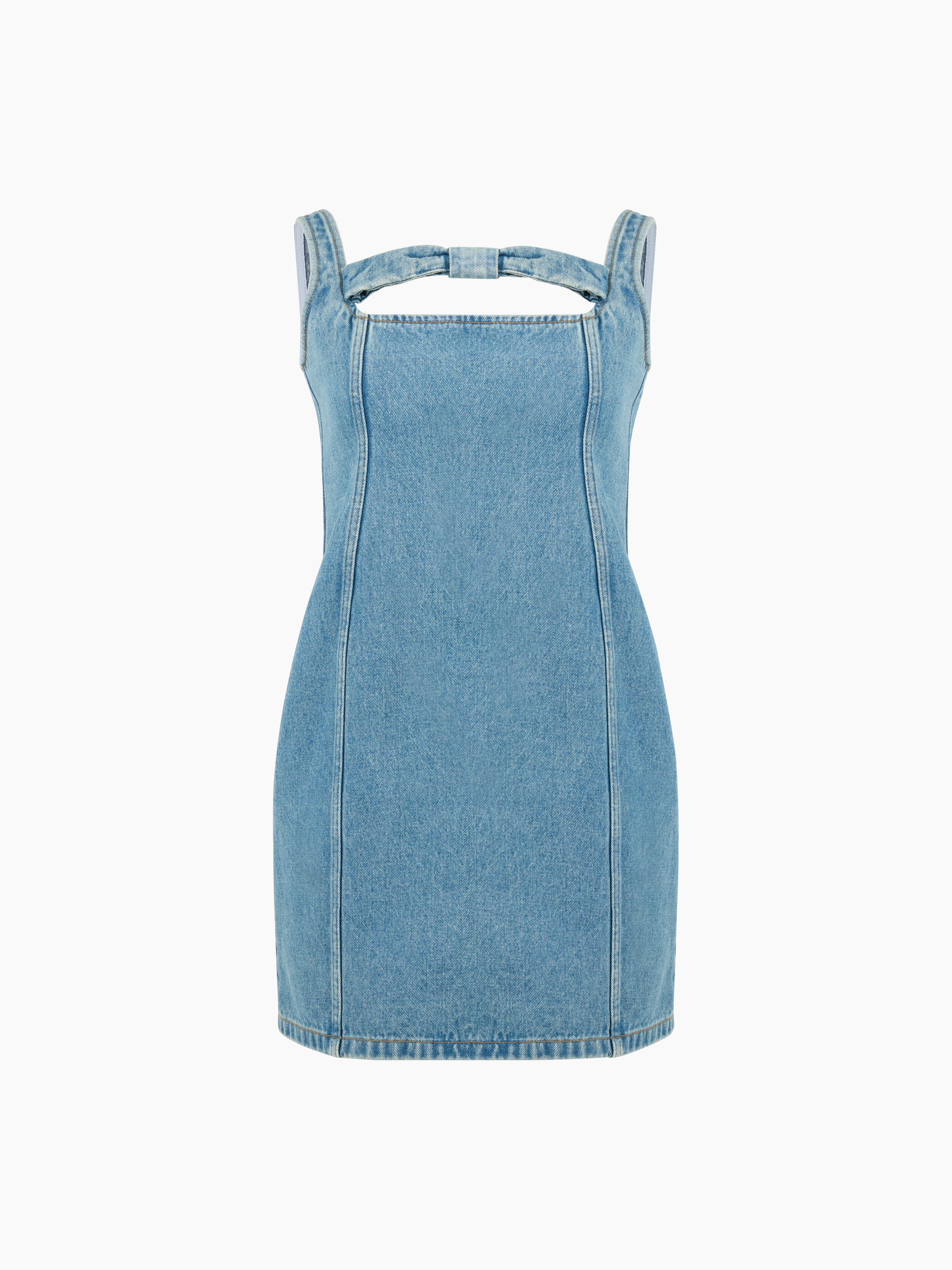 DENIM MINI DRESS - 5