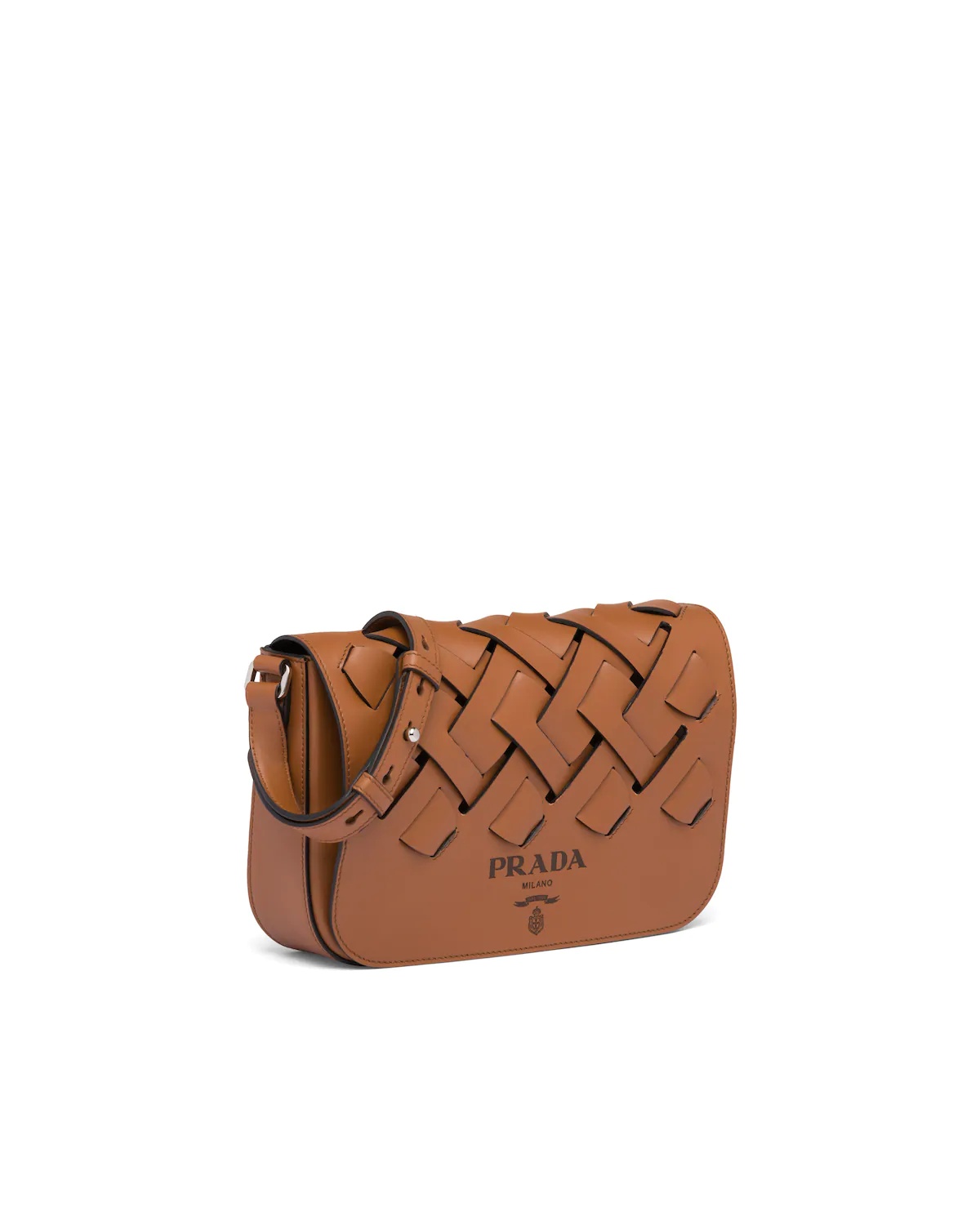 Leather Prada Tress Shoulder Bag - 3