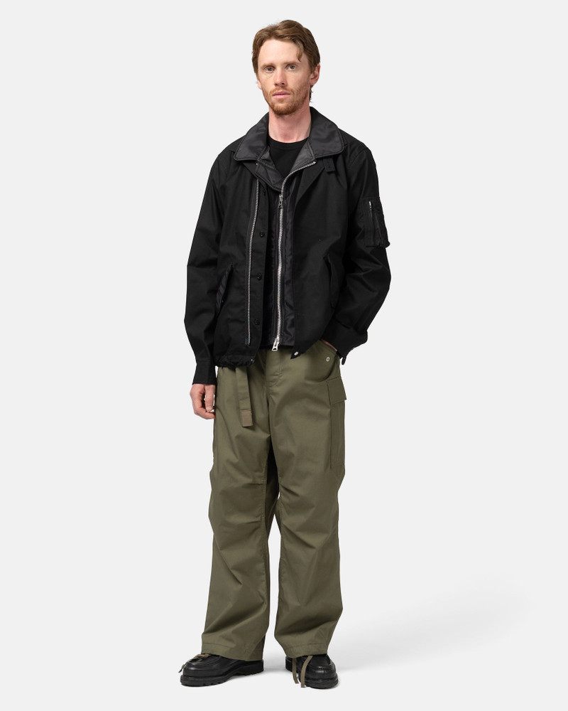 sacai Cotton Nylon Oxford Blouson Black outlook