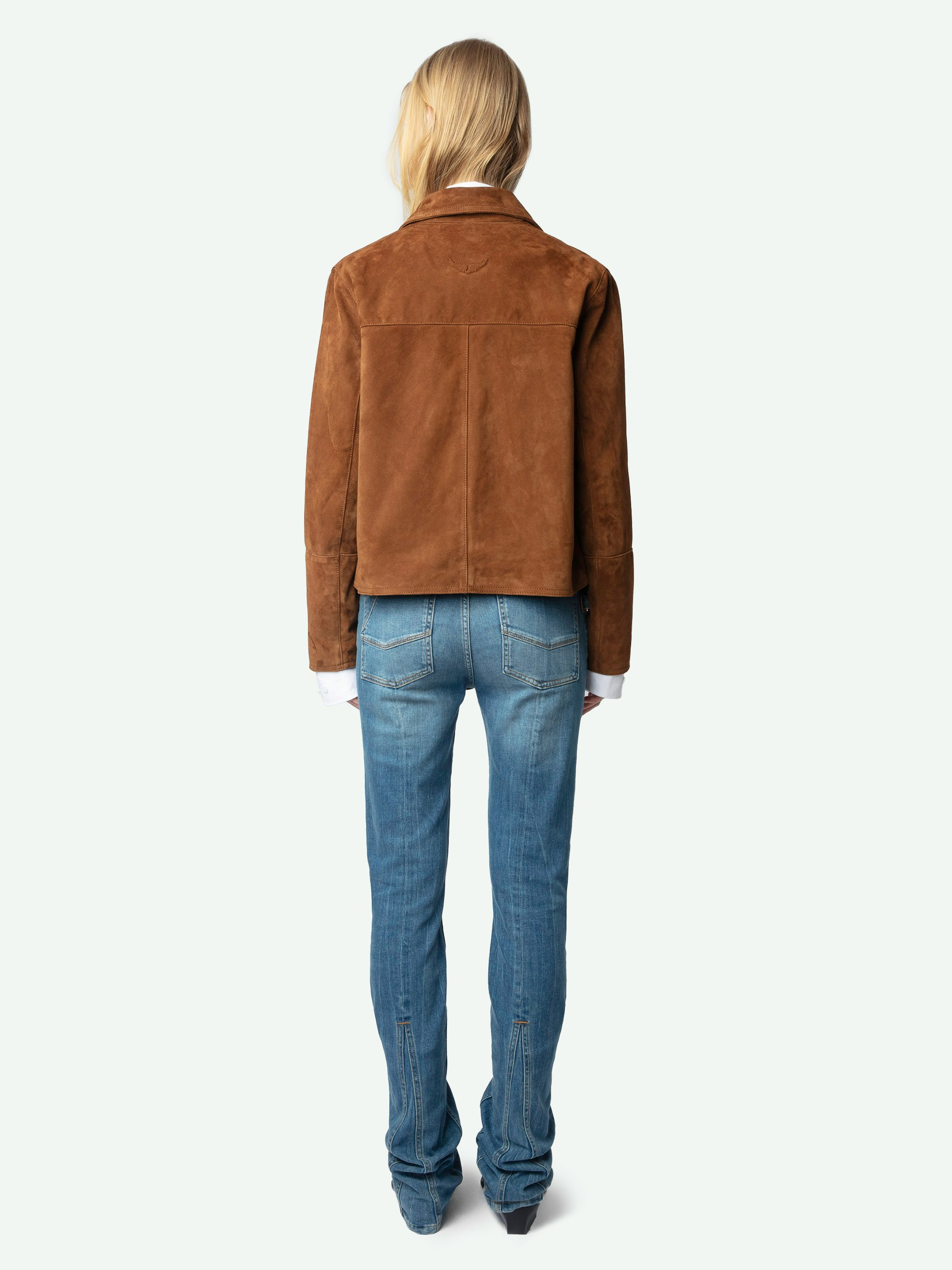 Lessa Suede Leather Jacket - 3