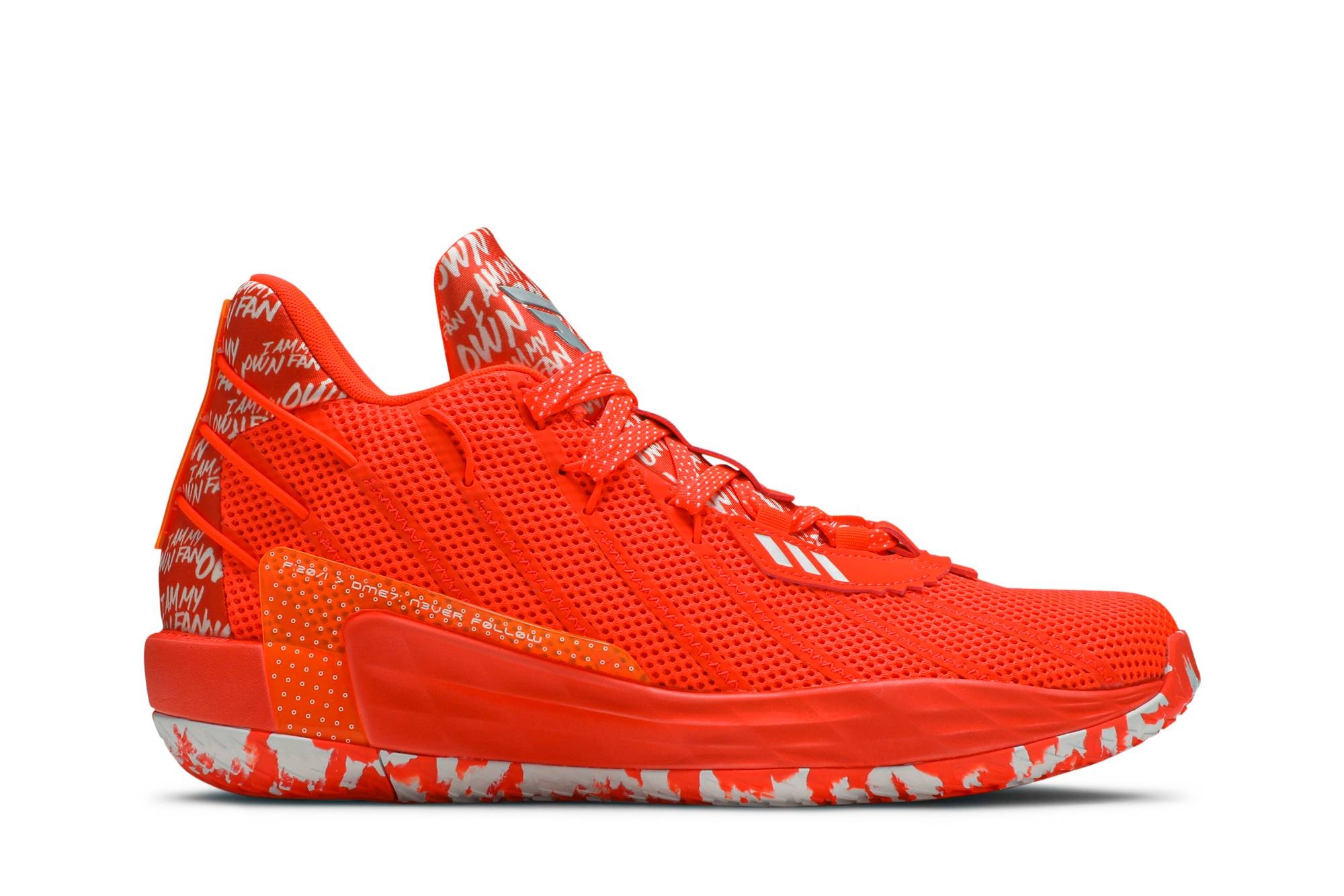 adidas Dame 'I Am My Own Fan Solar Red' goat REVERSIBLE