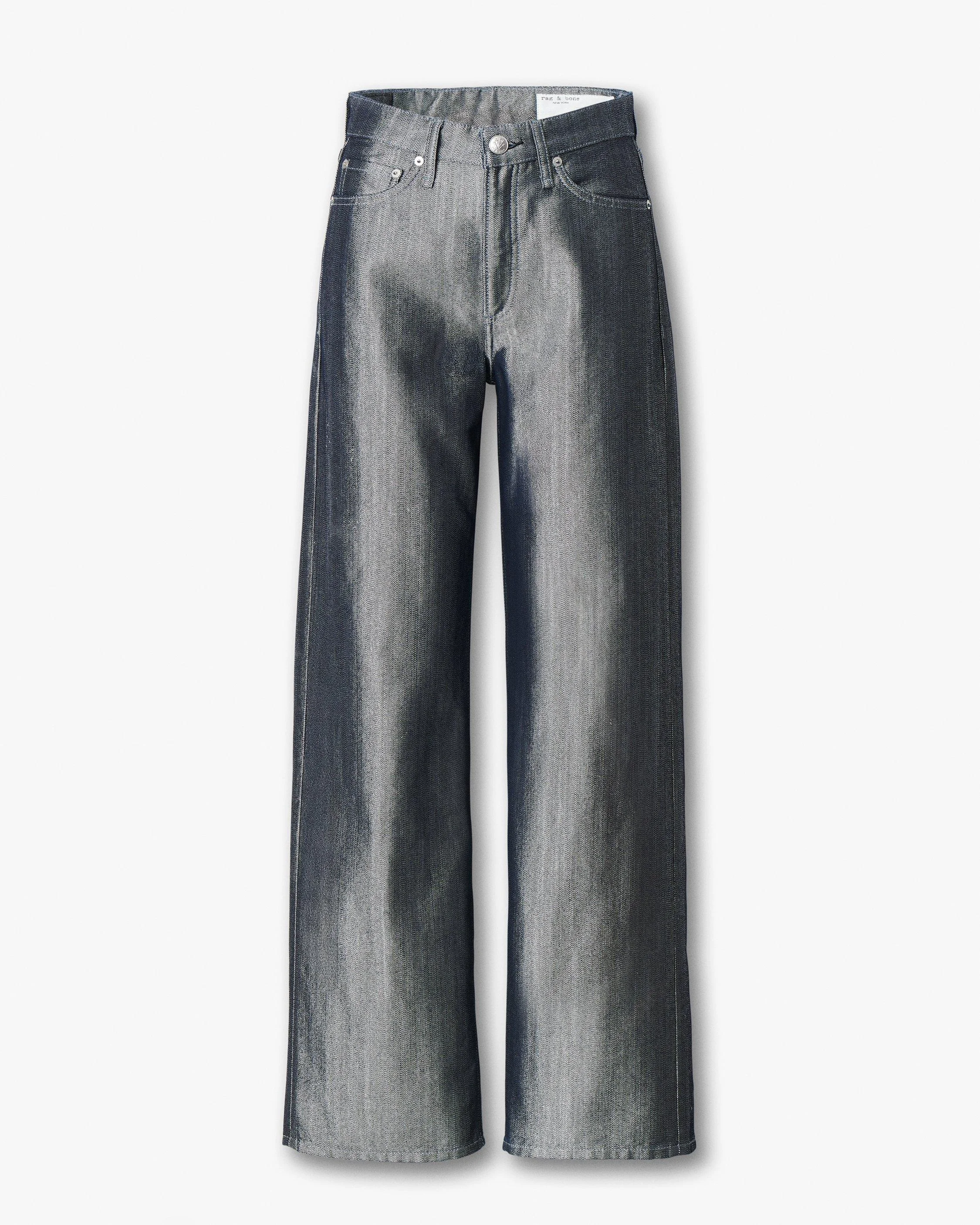 Logan Wide-Leg Jeans
Lightweight Rigid in Metallic Indigo - 1