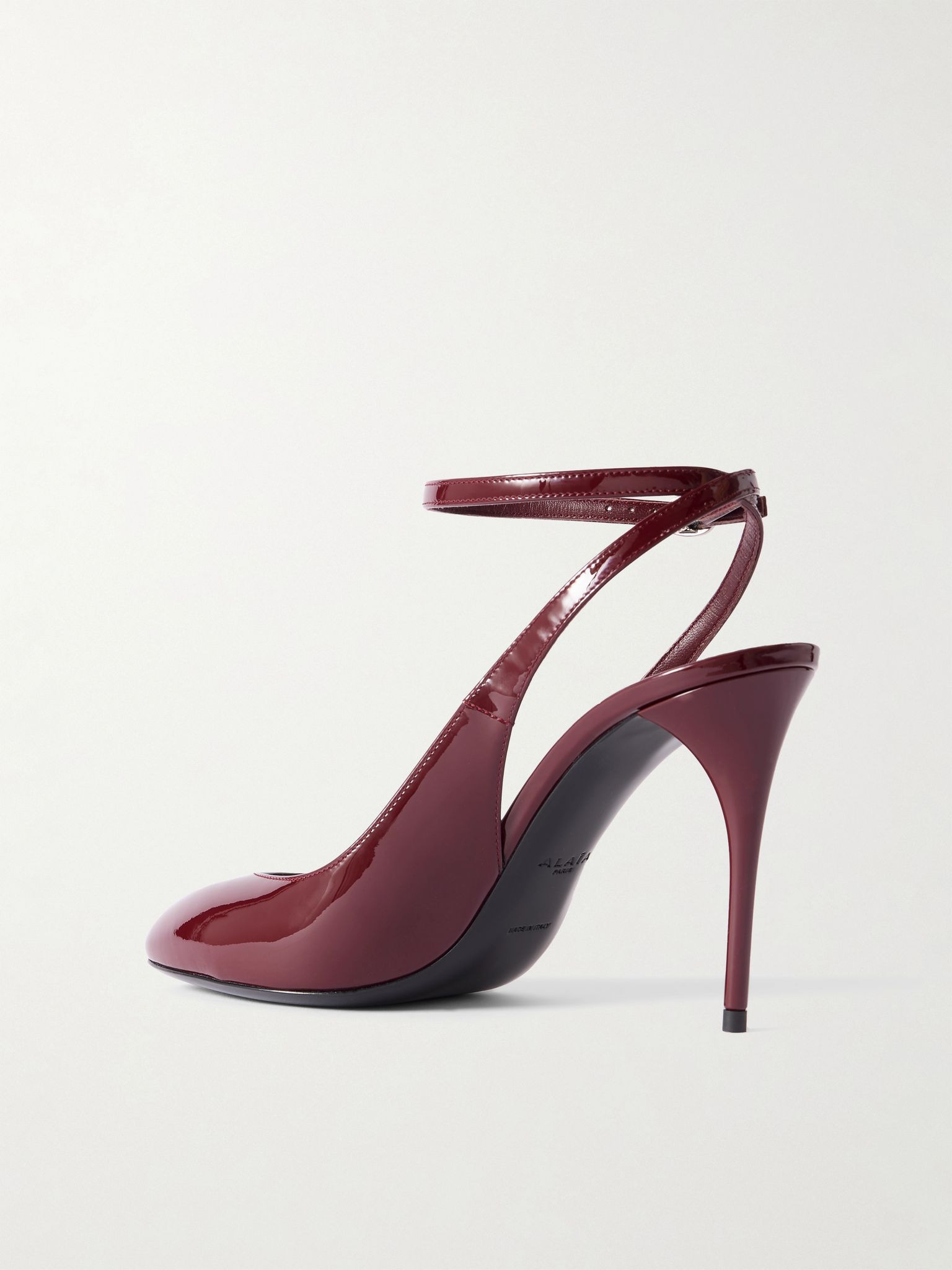 90 patent-leather pumps Burgundy - 3