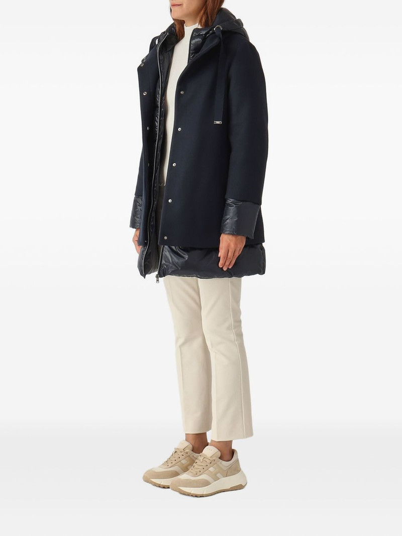 Herno A-shape hooded padded coat outlook