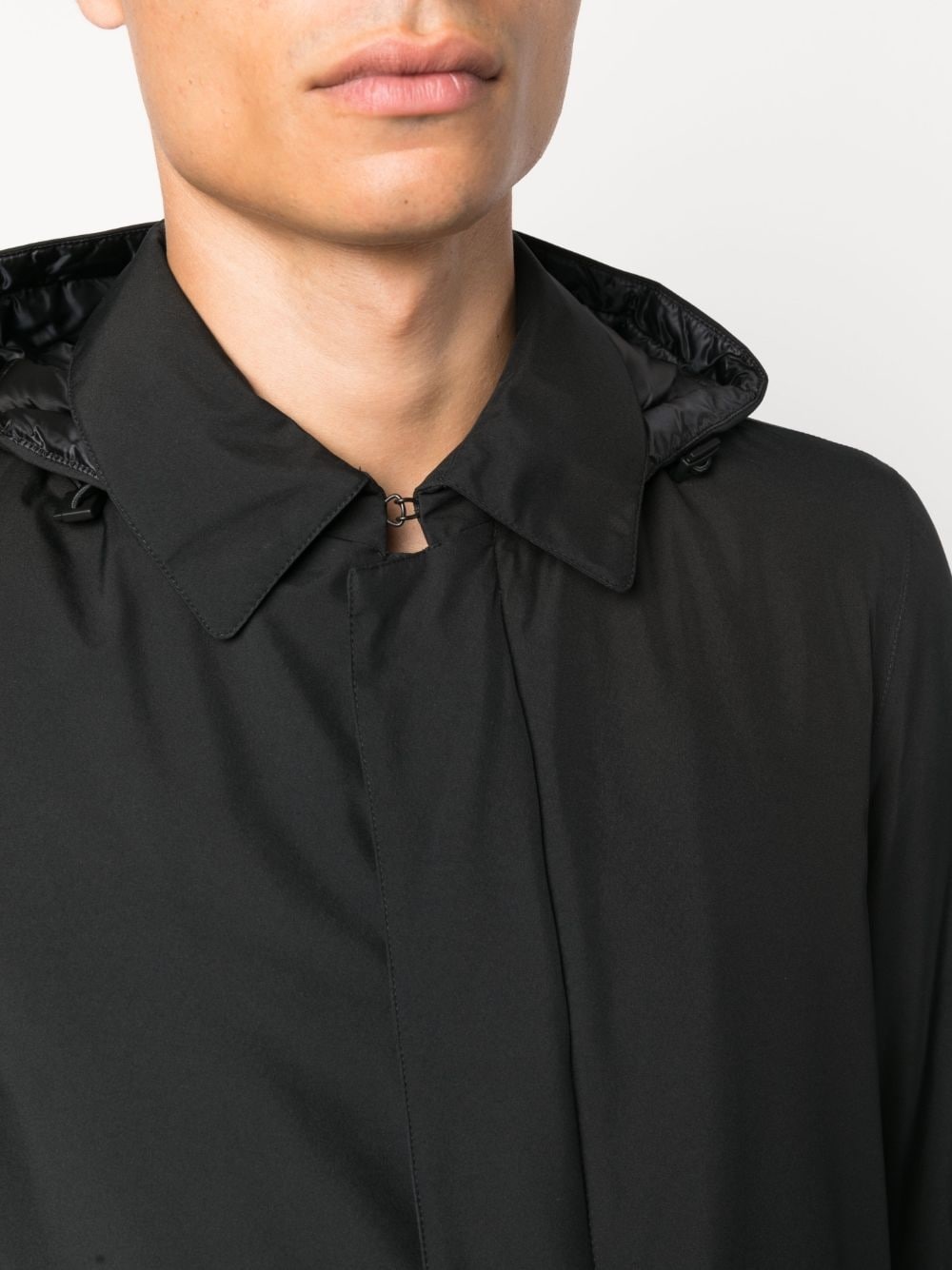 detachable-hood parka - 5