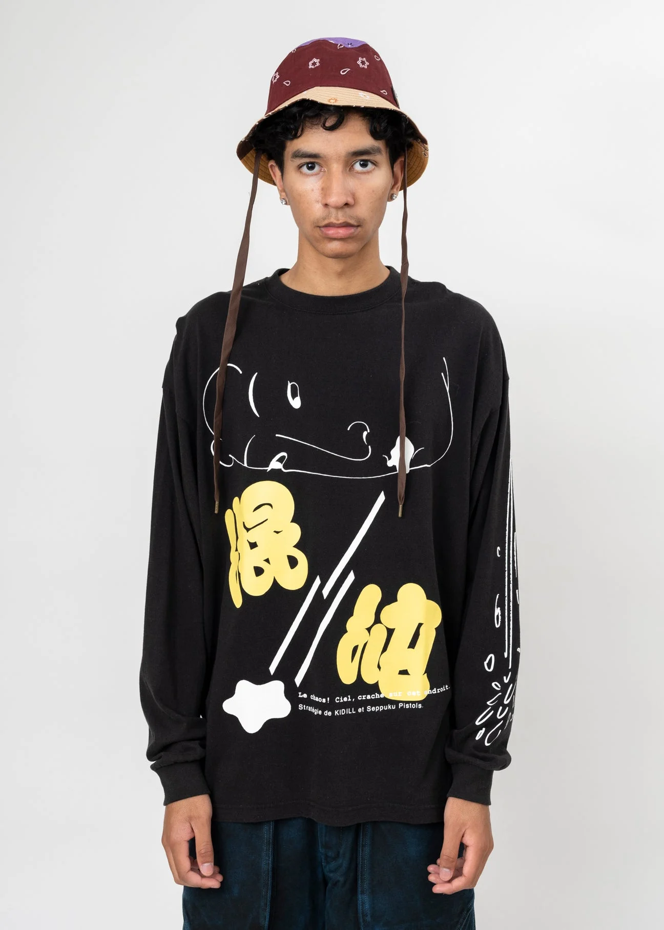 BLACK LE CHAOS! LONG SLEEVE T-SHIRT - 1