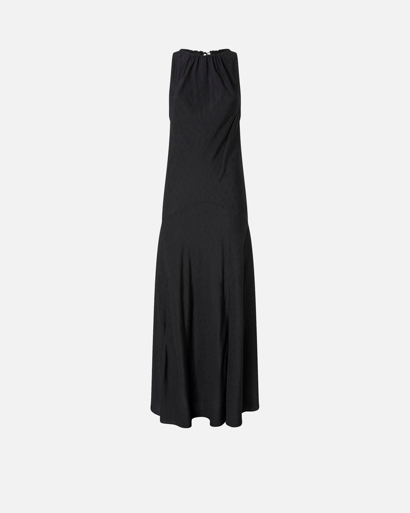 LONG VISCOSE JACQUARD DRESS 1