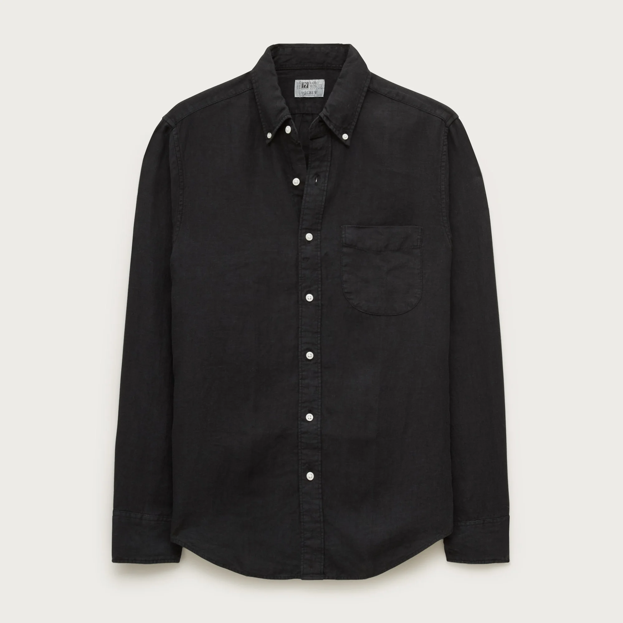 Baird McNutt garment-dyed Irish linen shirt - 1