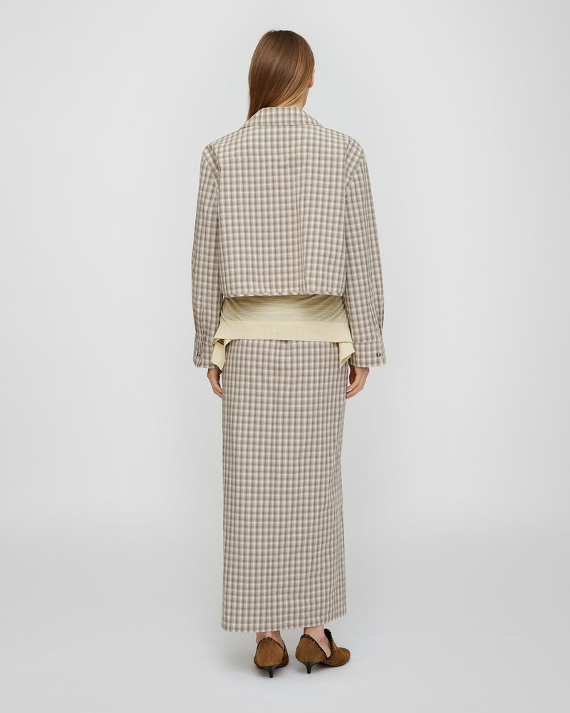 Nanushka Checked Shirting Dress outlook