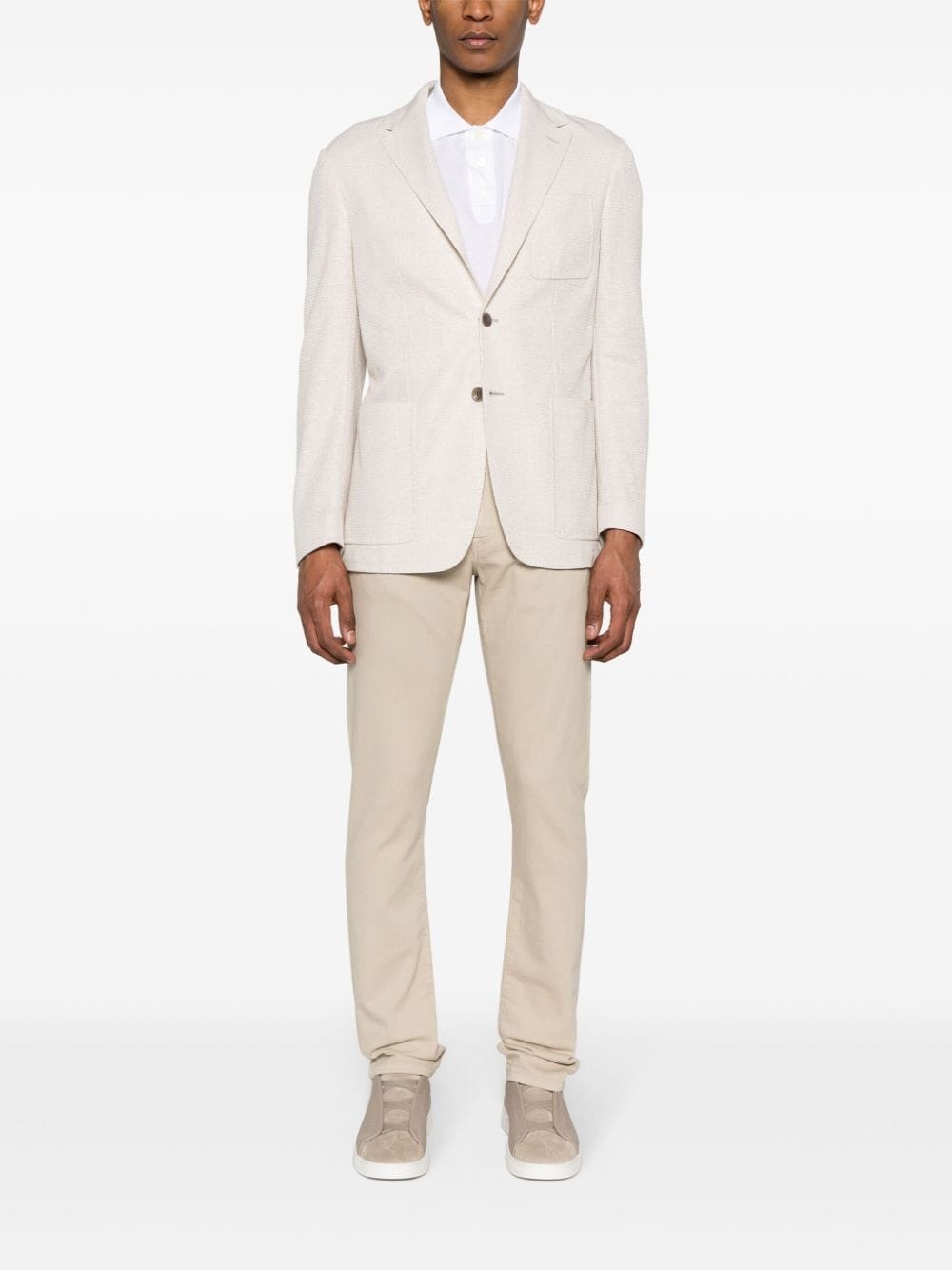 mid-rise slim trousers - 2