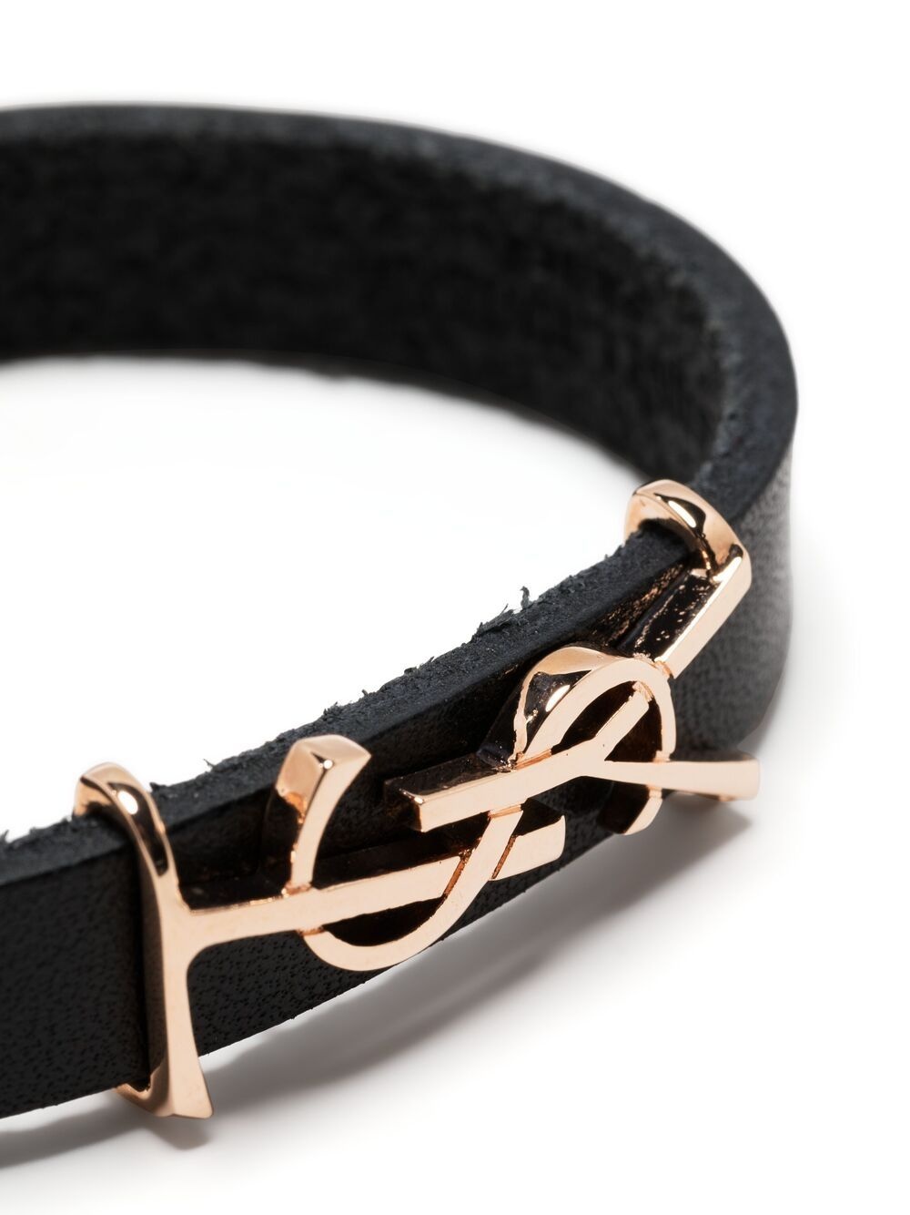 YSL logo leather bracelet - 3