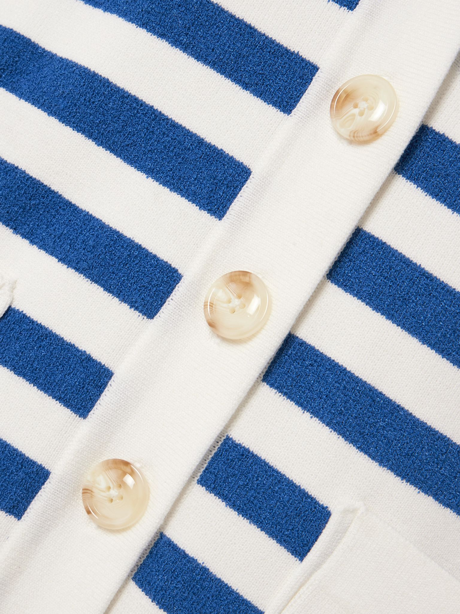 Ari belted striped knitted cardigan Multi - 4
