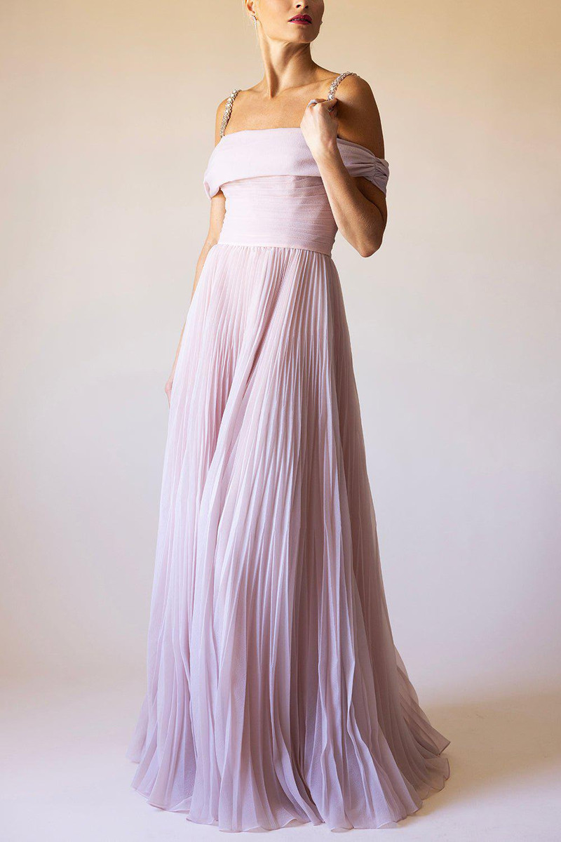JENNY PACKHAM Mara Gown - Peach Blossom outlook