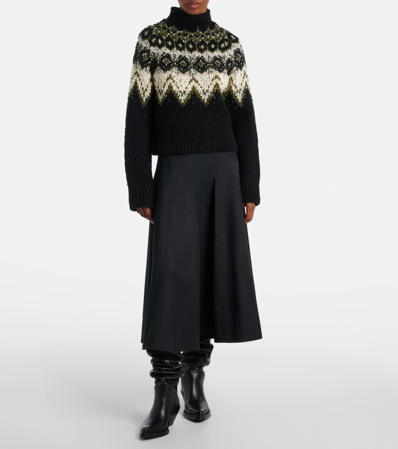 Proenza Schouler Lizzy fair isle cotton turtleneck sweater outlook