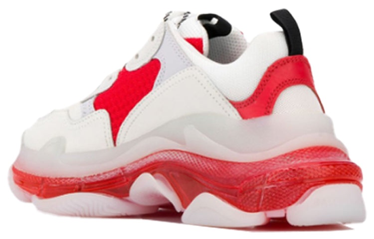 (WMNS) Balenciaga Triple S 'Clear Sole - Red' 544351W09OH6506 - 4