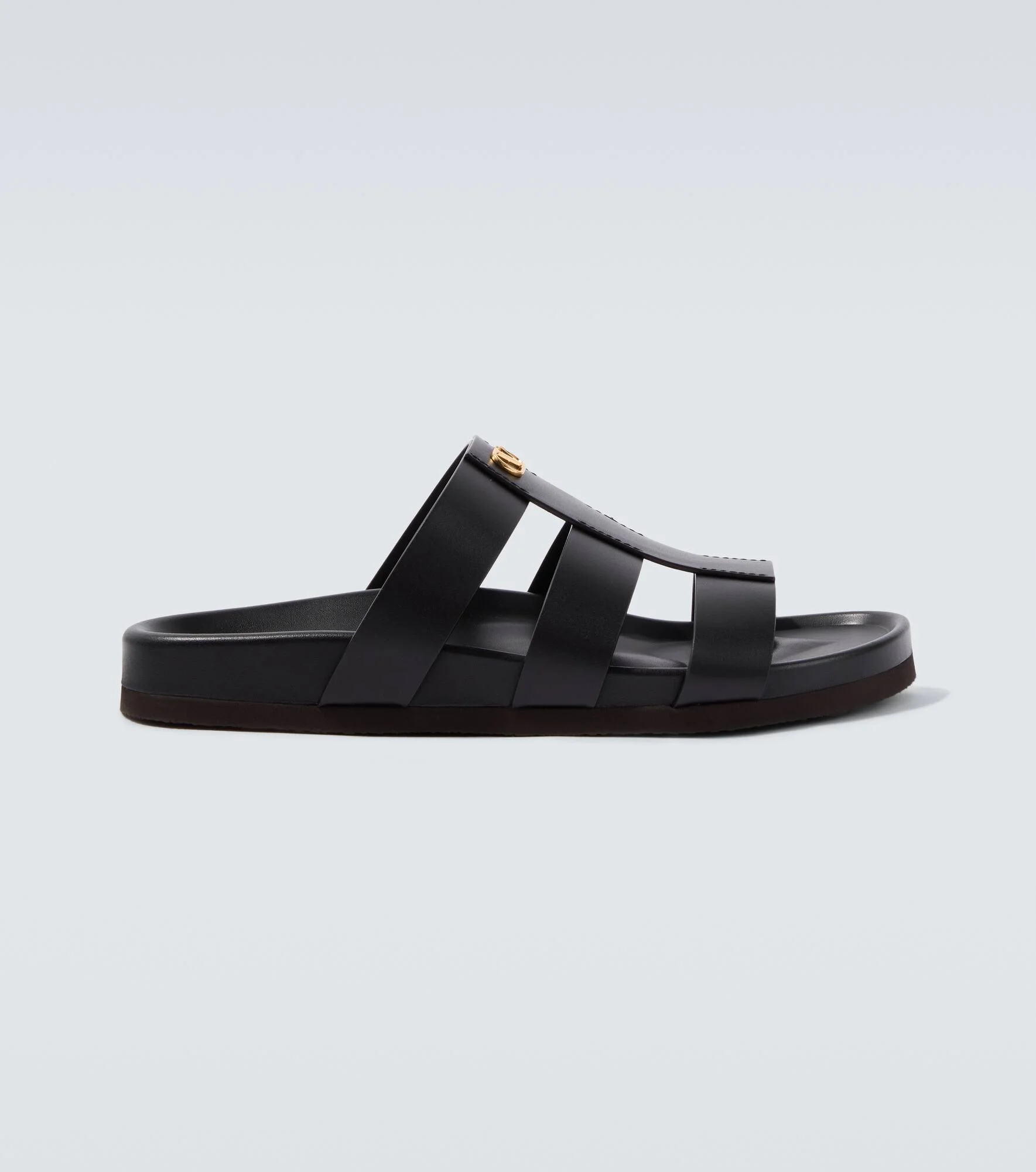 Studshield VLogo leather sandals - 1