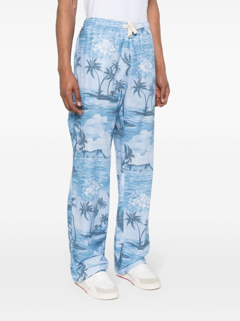 Sunset-print wide-leg trousers 3