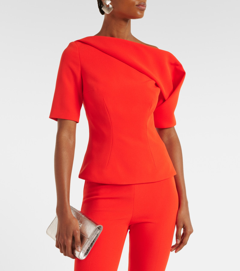 Safiyaa Marley draped crêpe top outlook