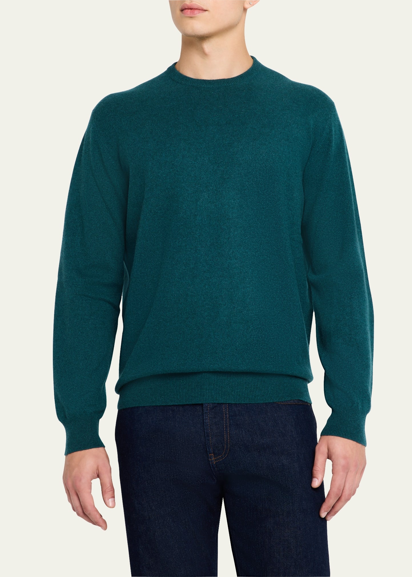 Men's Cashmere Crewneck Sweater - 4