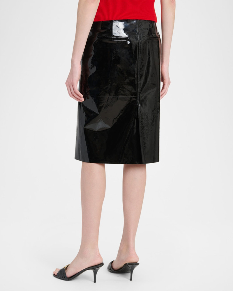 Patent Leather Pencil Skirt 3