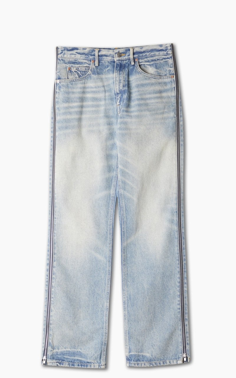 SIDE ZIP JEAN DIRTY BLUE WASH - 1