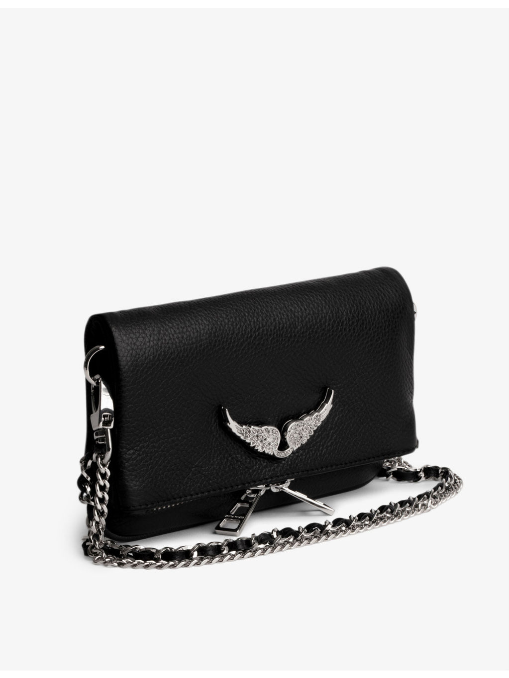 Rock nano wing-embellished leather shoulder bag - 4