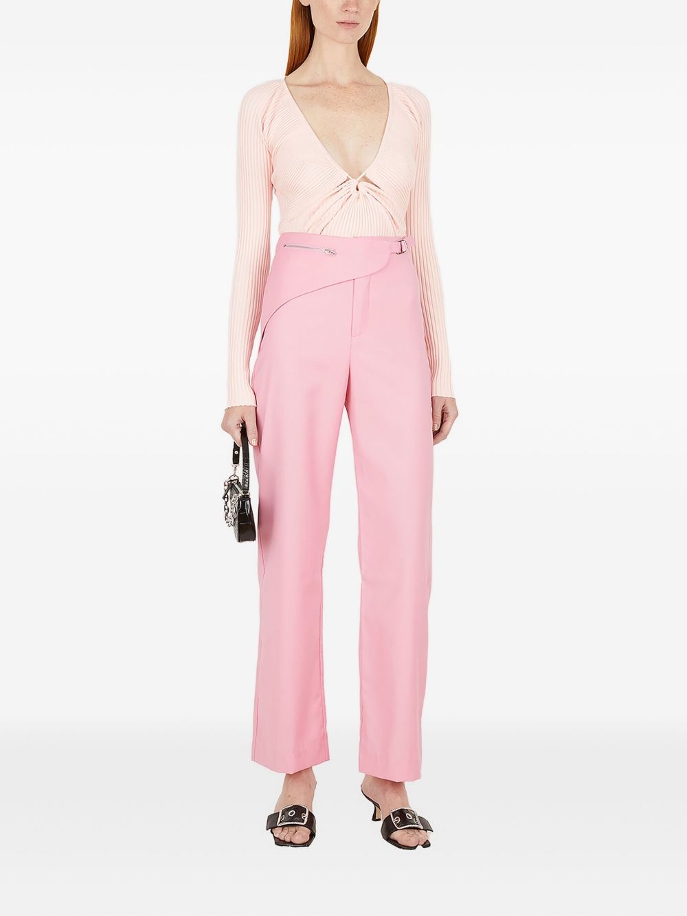 saddle-wrap trousers - 2