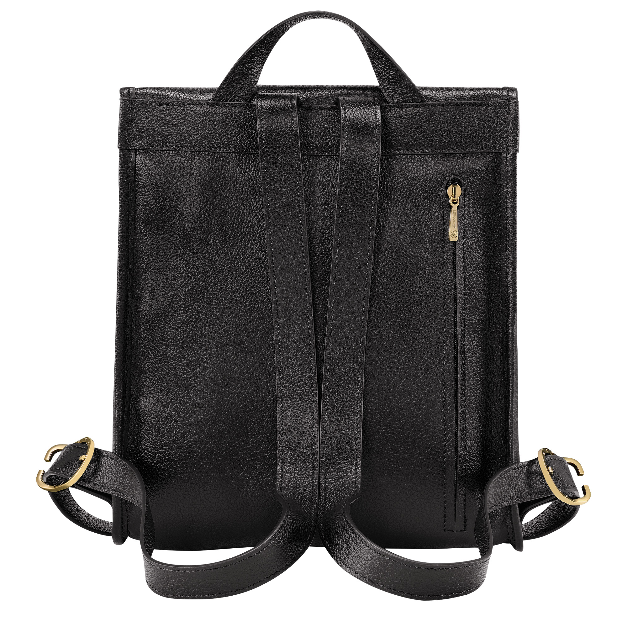 Le Foulonné Backpack Black - Leather - 4