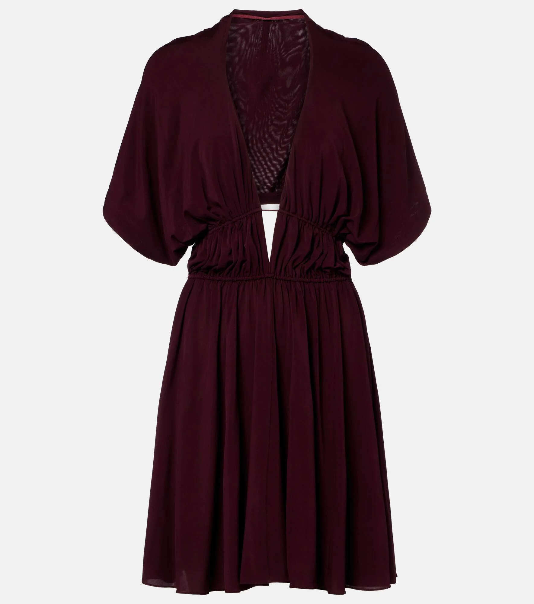 Gathered open-back minidress - 1
