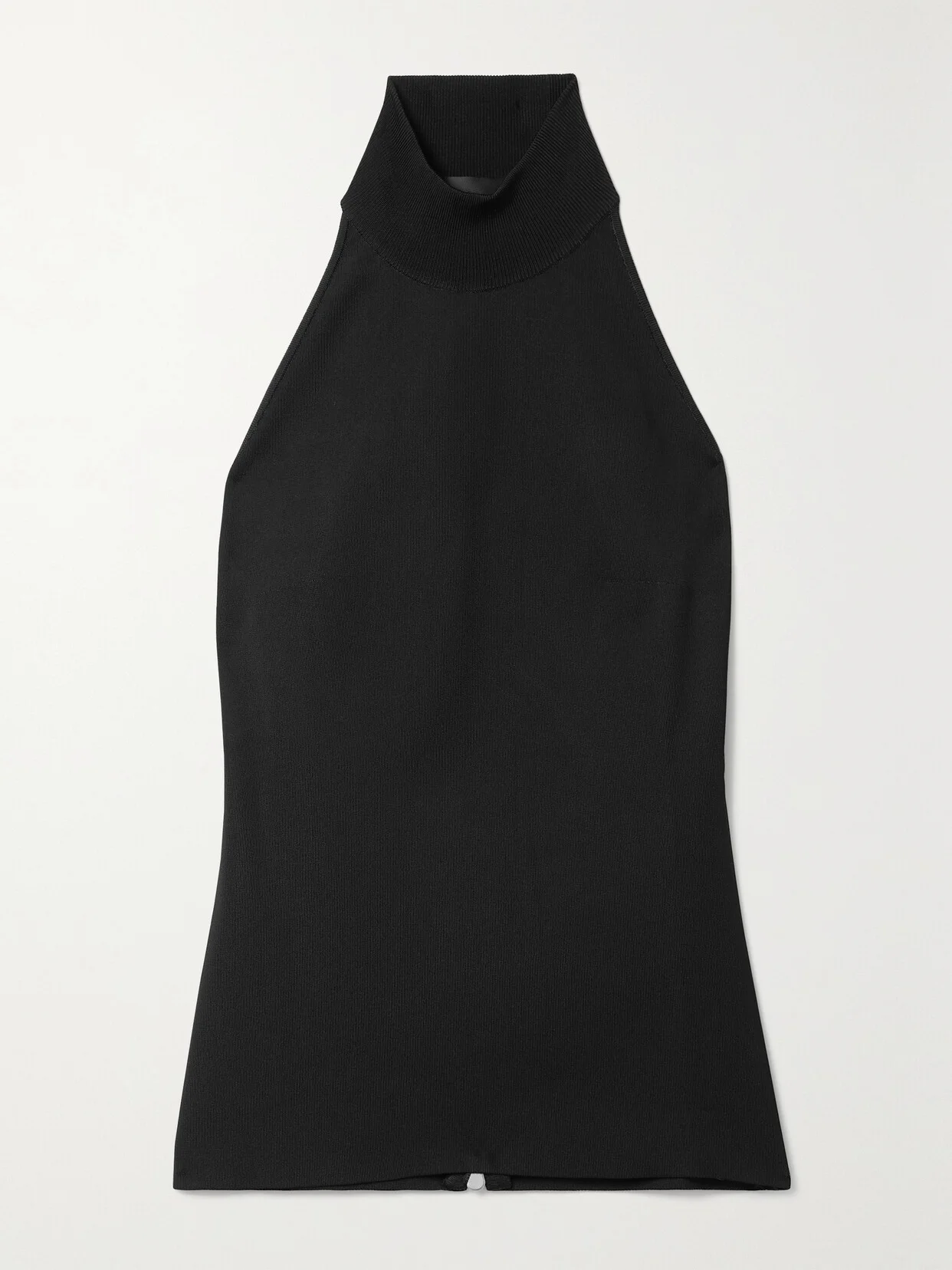 Cutout Knitted Turtleneck Top - 1