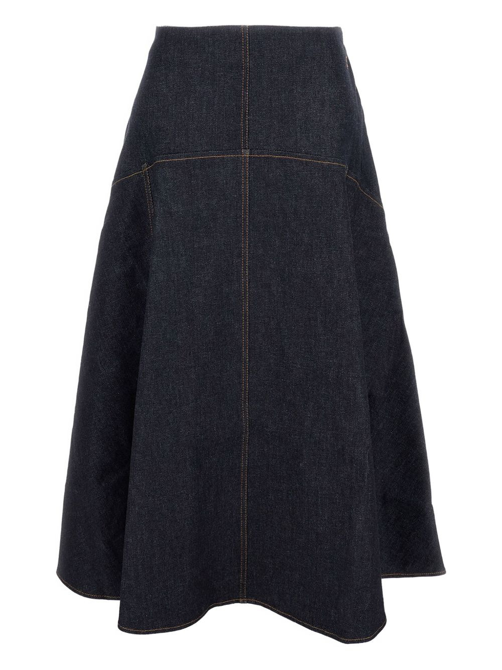 The Triangle de-Nîmes flared denim skirt - 2