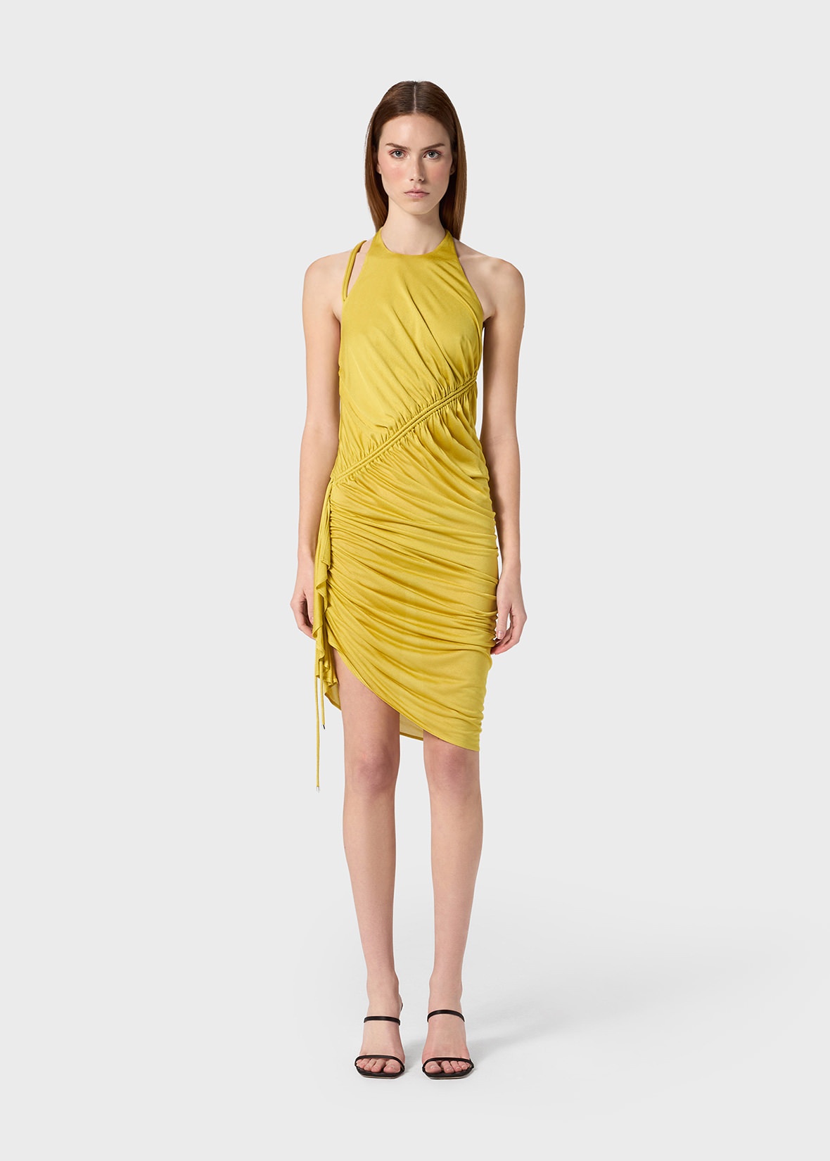 CRÊPE JERSEY DRESS WITH GATHERING - 3
