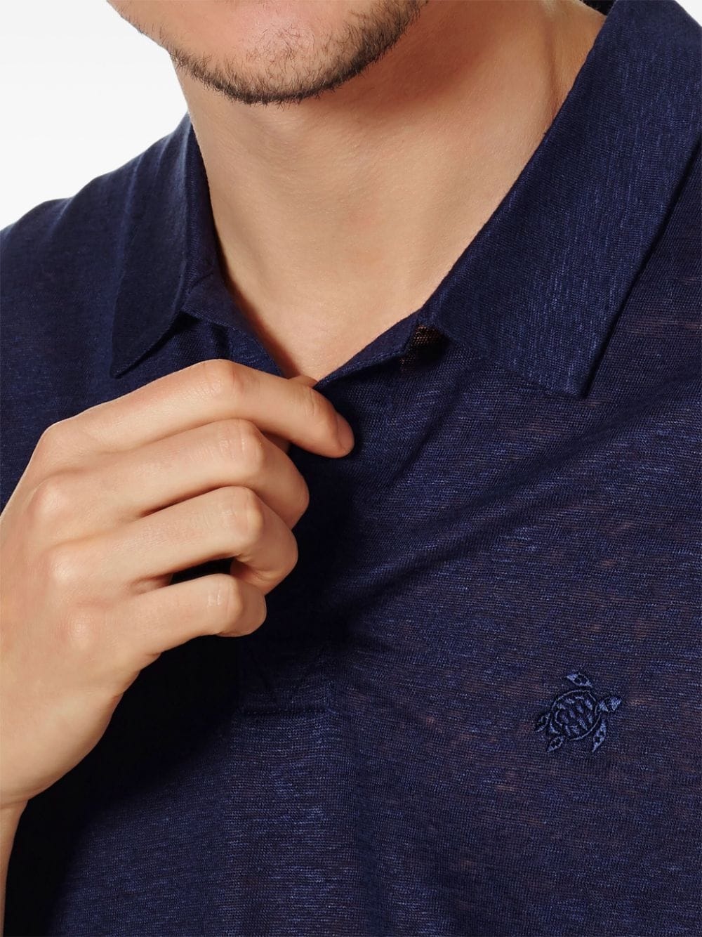 embroidered-logo polo shirt - 5