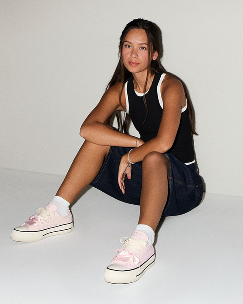 Chuck Taylor All Star Lift Platform Peached Canvas 4