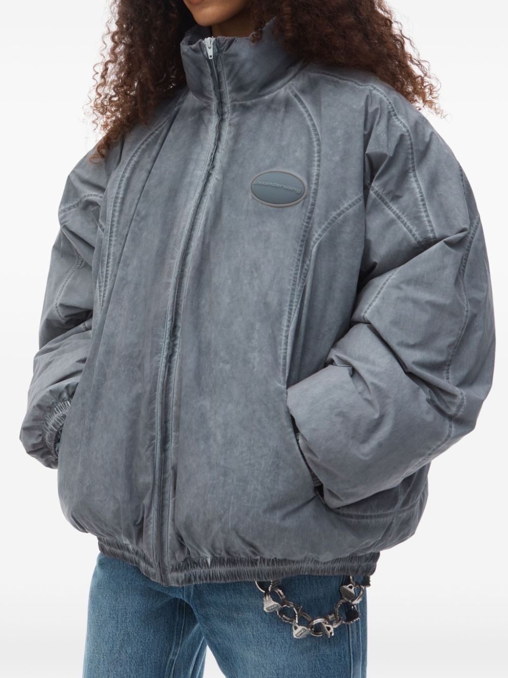 padded track jacket - 3