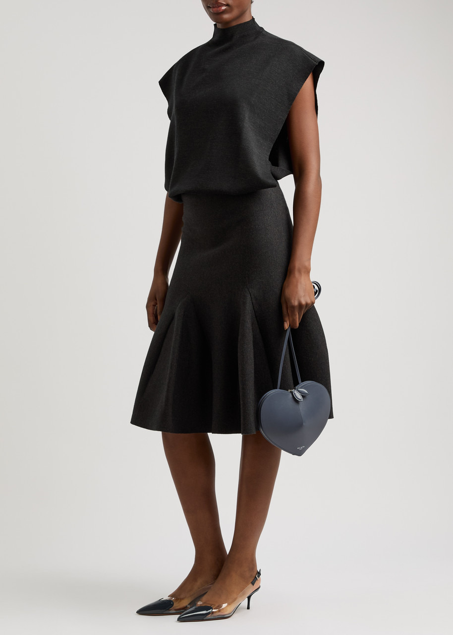 Alaïa Flared Wool-blend Skirt - 4