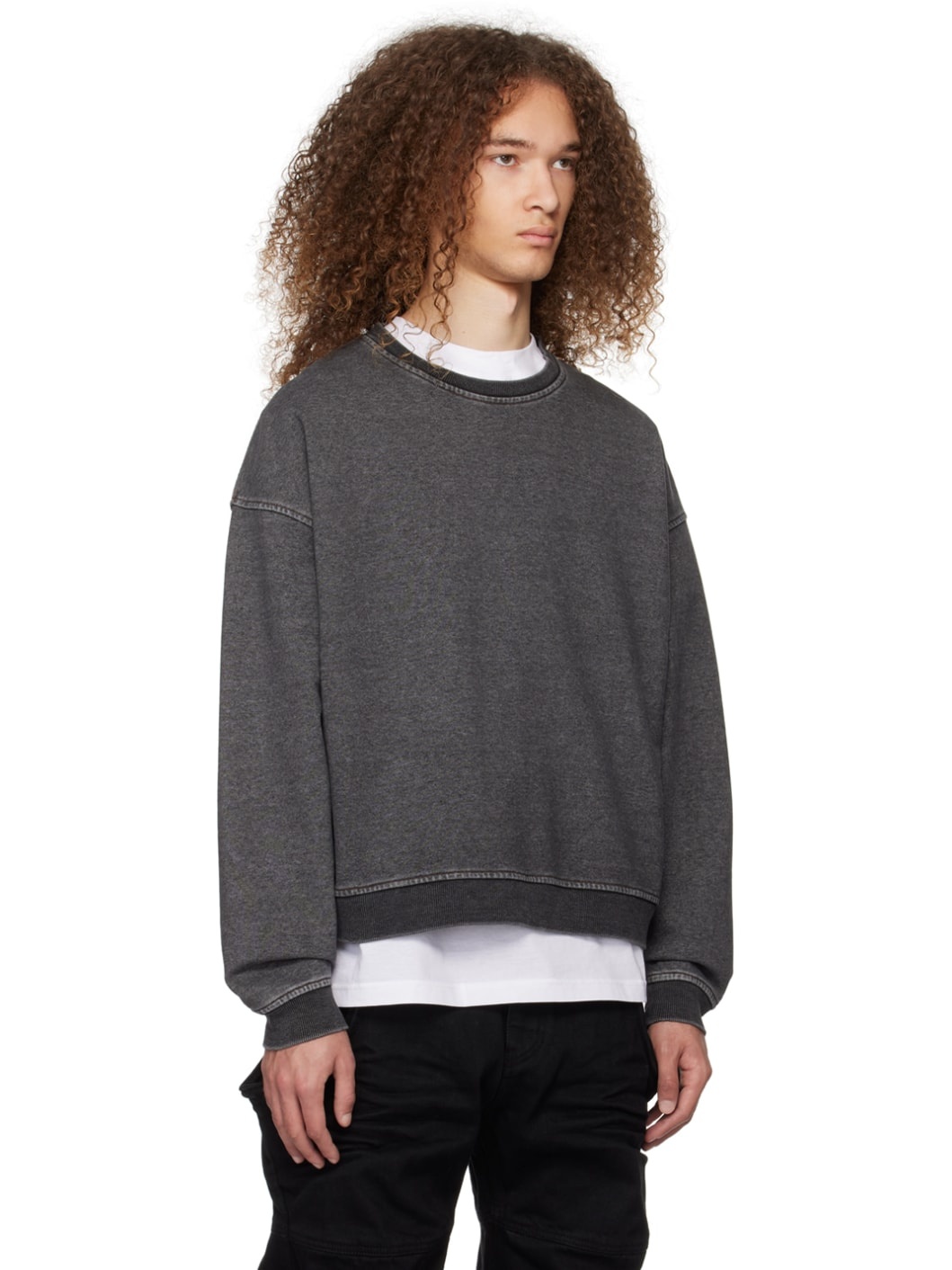 Black Faded Sweatshirt - 2