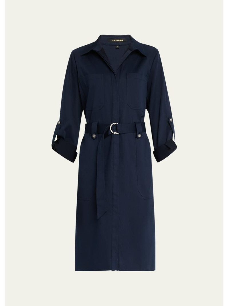 Caryss Belted A-Line Shirtdress 1