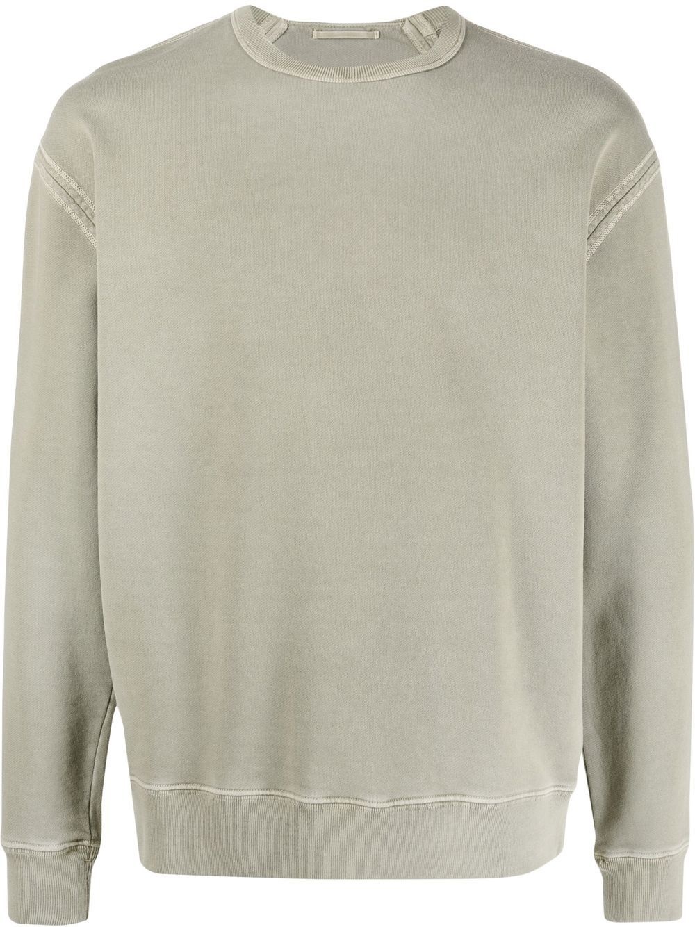 crew-neck cotton sweatshirt - 1