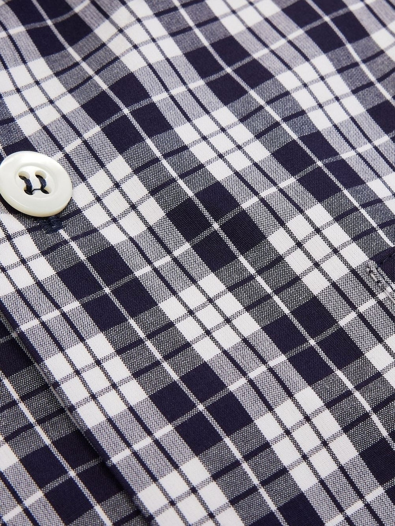 gingham-pattern short-sleeved shirt 6