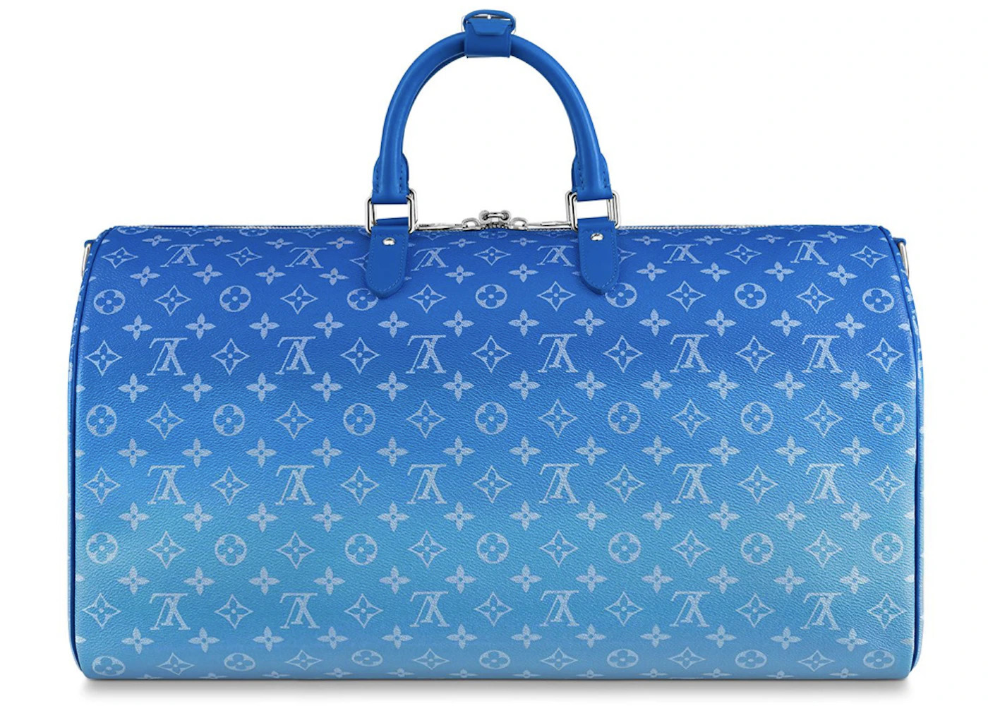 Louis Vuitton Keepall Bandouliere Clouds Monogram 50 Blue - 2